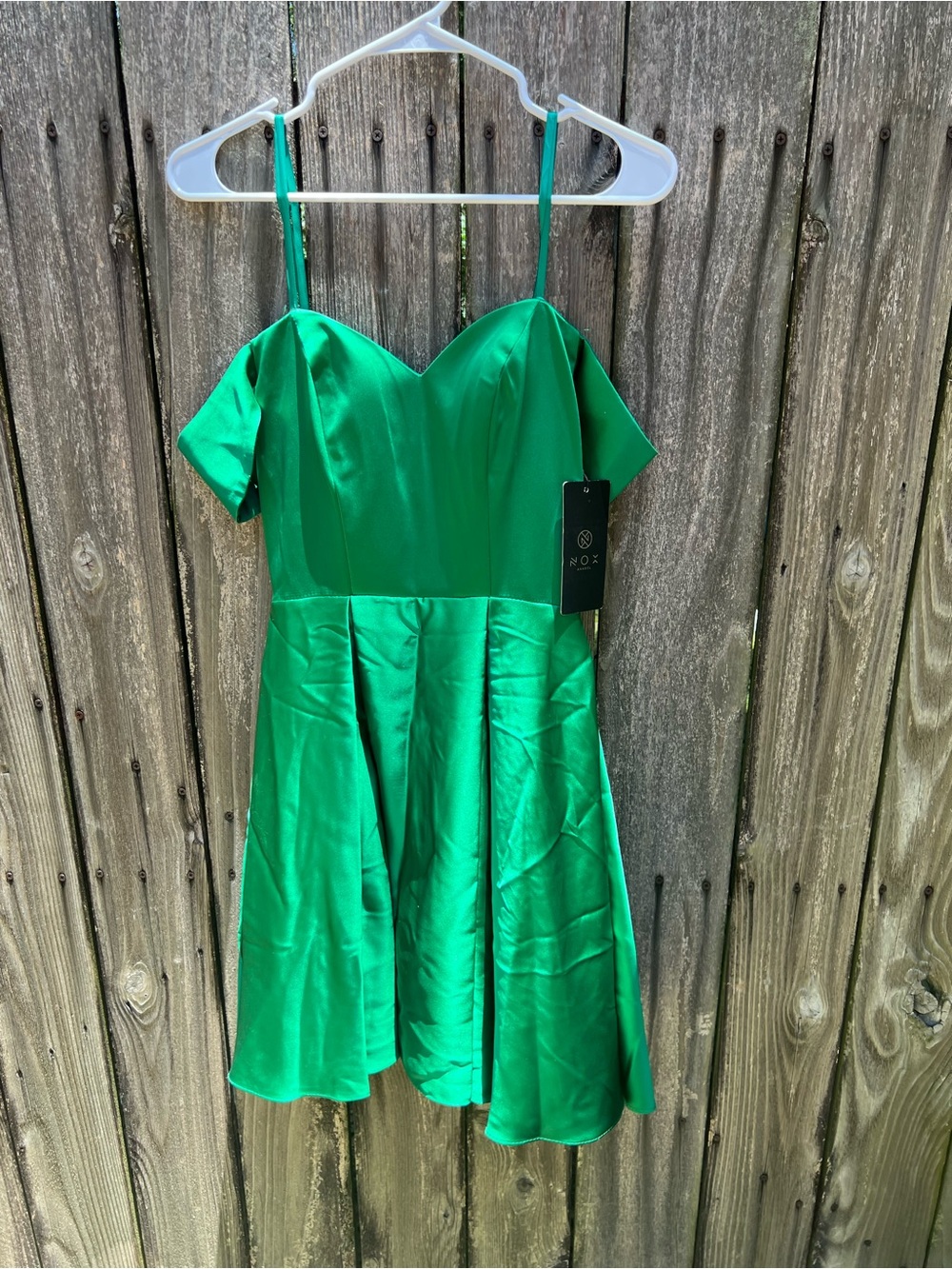 NOX Emerald Satin Dress